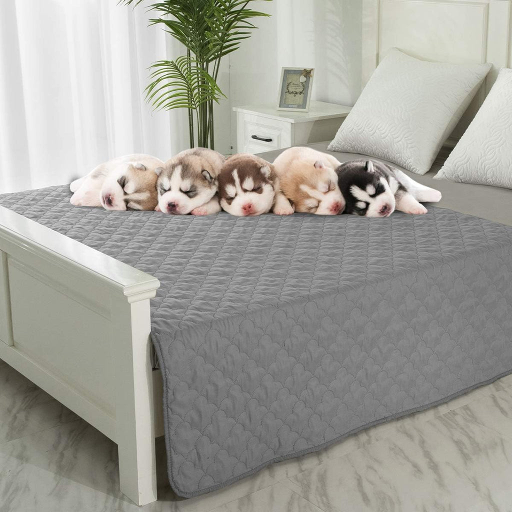 Waterproof Dog Bed Blanket Mat Dog Sofa Couch Slipcover Dog Pad with Neck Pillow Washable Calming Nest for Travel Home