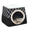 Factory Hot Sales Cat Cave Bed Yurt Cat House Warm Cotton Collapsible Pet Bed Deluxe Cat House