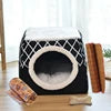 Factory Hot Sales Cat Cave Bed Yurt Cat House Warm Cotton Collapsible Pet Bed Deluxe Cat House