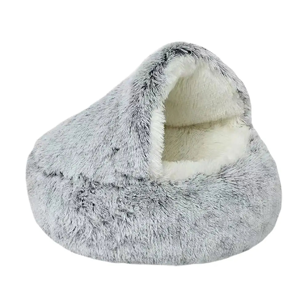 Winter Plush Pet Cat Bed Round Cat Cushion Cat House Warm Cats Basket Pet Sleep Bag Kitten Nest Kennel for Pet Dog Cats