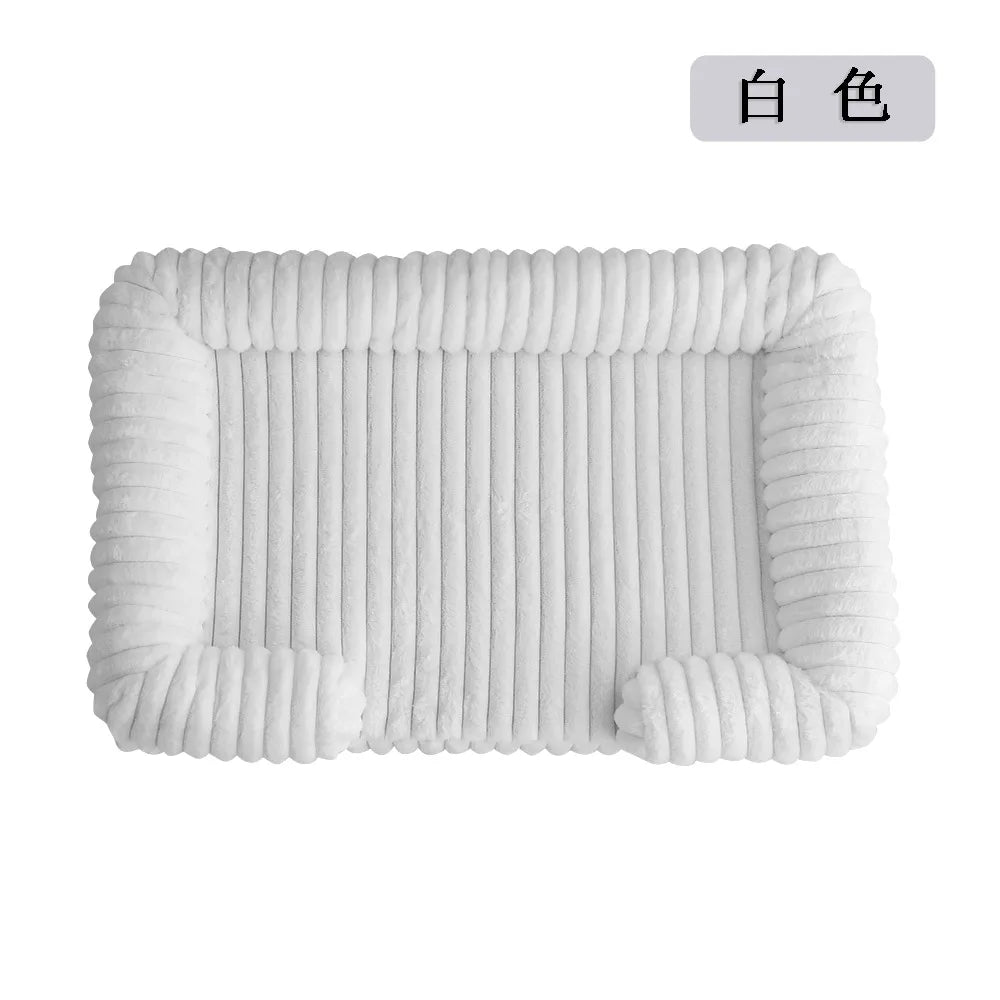 Winter Warm Large Dog Pet Bed Enclosed Cat Nest Soft Pet Mat Dog Pad Cat Bed