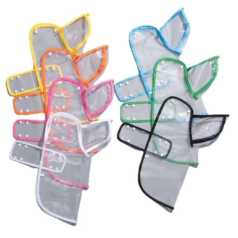 Puppy Raincoat Waterproof Pet Rain Small Medium Dogs Cats Jumpsuit Chihuahua Teddy Hooded Pug Rain Poncho Rainwear GYY01