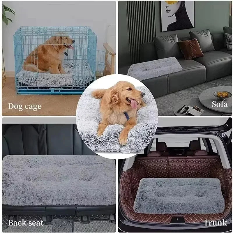 Plush Dog Bed for Small Medium Large Dogs Soft Cat Beds Removable for Cleaning Puppy Cushion Claming Dog Beds Pet Accessories