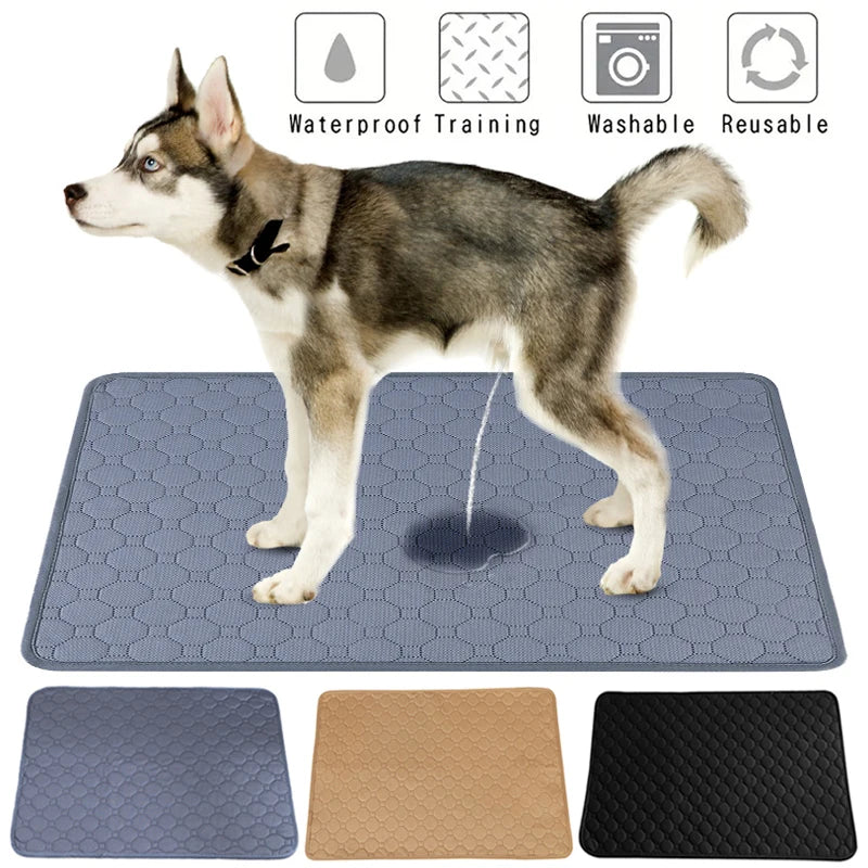Dog Pee Pad Washable Dog Urine Mat Car Seat Floor Sofa Waterproof Absorbent Puppy Cat Training Diaper Mat Reusable Pet Supplies