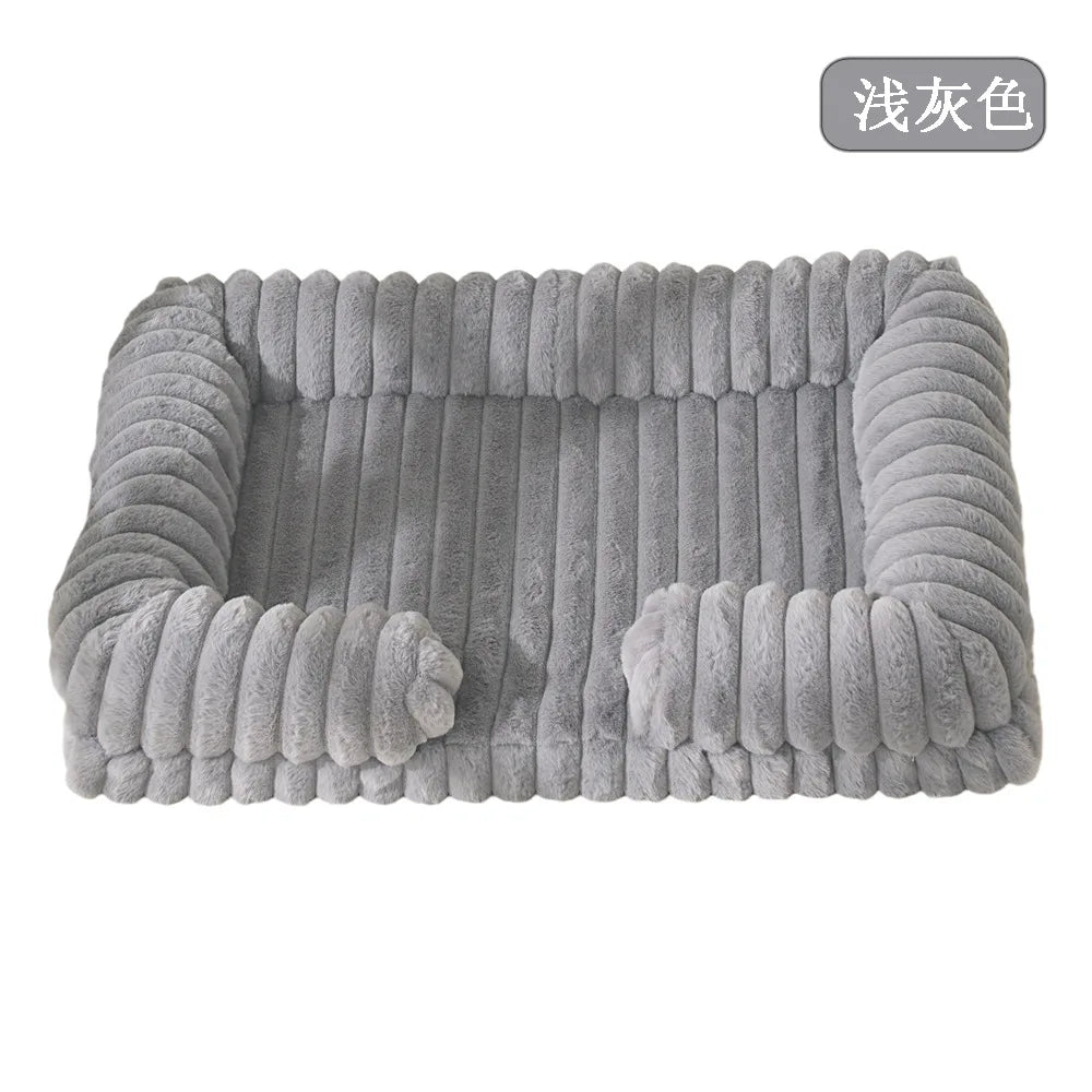 Winter Warm Large Dog Pet Bed Enclosed Cat Nest Soft Pet Mat Dog Pad Cat Bed