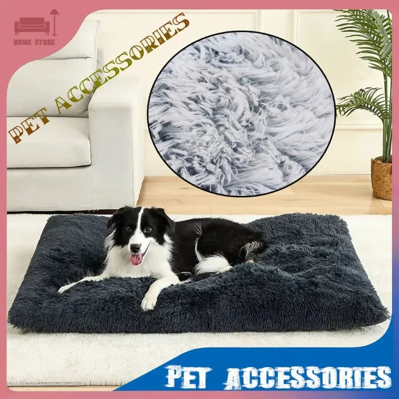 Plush Dog Bed for Small Medium Large Dogs Soft Cat Beds Removable for Cleaning Puppy Cushion Claming Dog Beds Pet Accessories