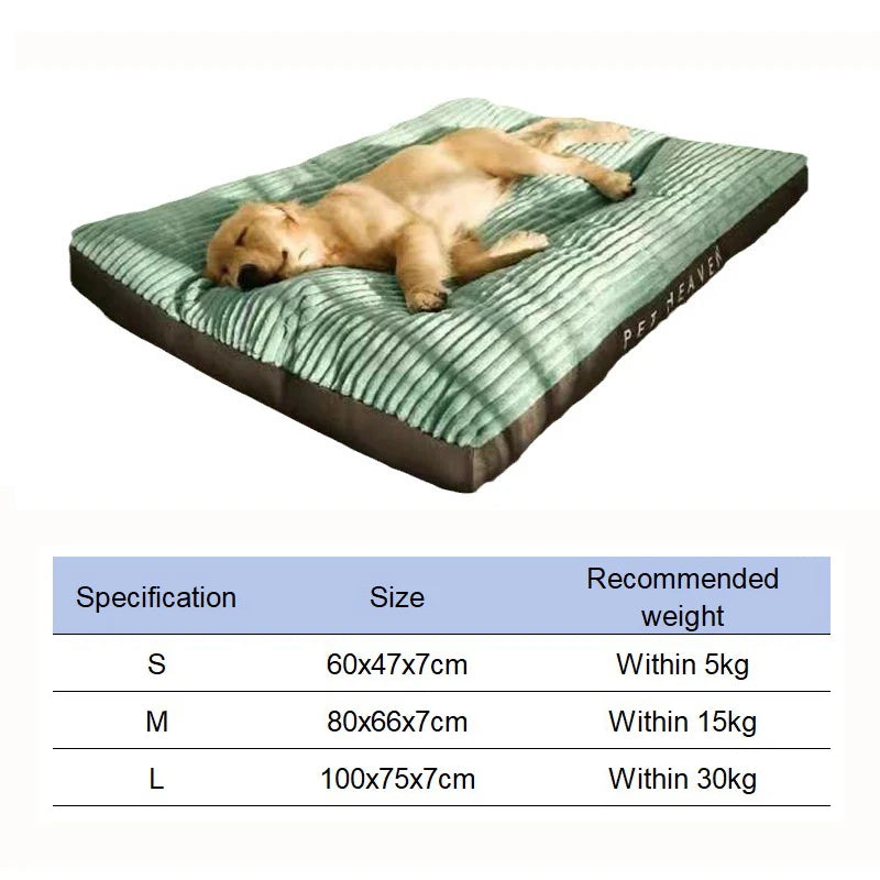 Corduroy Large And Pet Dog Bed Winter Warm Dog Sleeping Mat