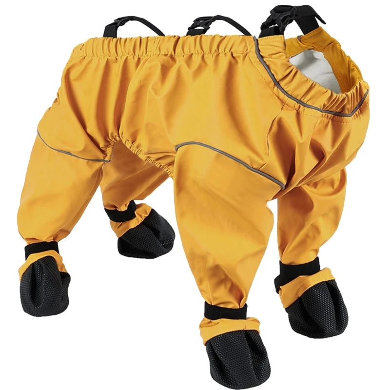 Breathable Pet Pants with Foot Cover Antislip and Dirt Resistant Dog Trousers with Foot Cover Indoor and Outdoor Use