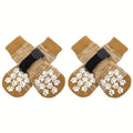 4PCS Pet Shoes, Dog's Foot Covers, Adjustable Indoor And Outdoor Non-Slip Socks For Pets.
