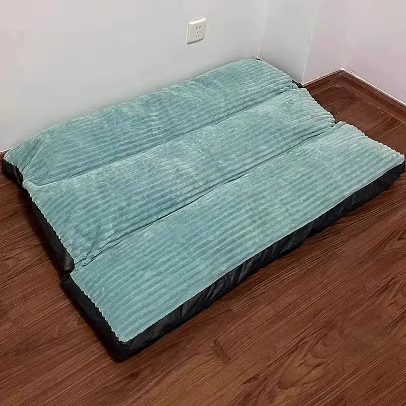 Corduroy Pet Dog Bed Winter Warm Dog Sleeping Mat Detachable Puppy Bed Soft Pet Mat for Small Medium Large Dogs Dog Accessories
