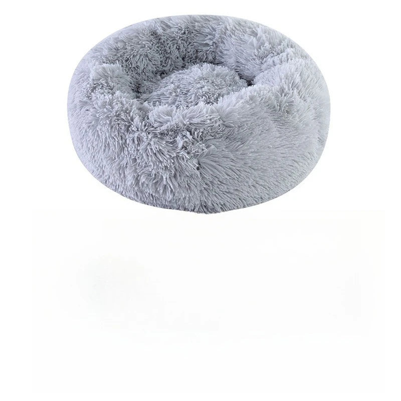 Cozy Winter Pet Bed! Plush Round Nest for Cats/Dogs, Detachable & Washable, Home Decoration Fit