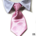 Dog Cat Striped Bow Tie Animal Striped Bowtie Collar Pet Adjustable Neck Tie White Collar Dog Necktie For Party Wedding Tie