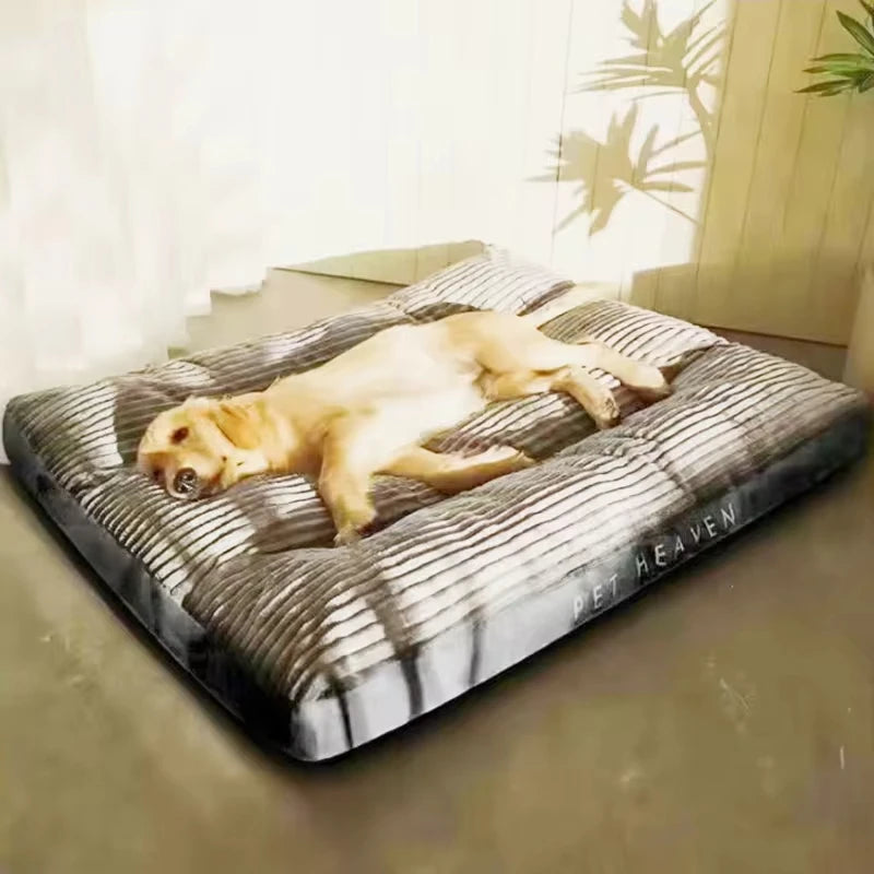 Corduroy Pet Dog Bed Winter Warm Dog Sleeping Mat Detachable Puppy Bed Soft Pet Mat for Small Medium Large Dogs Dog Accessories