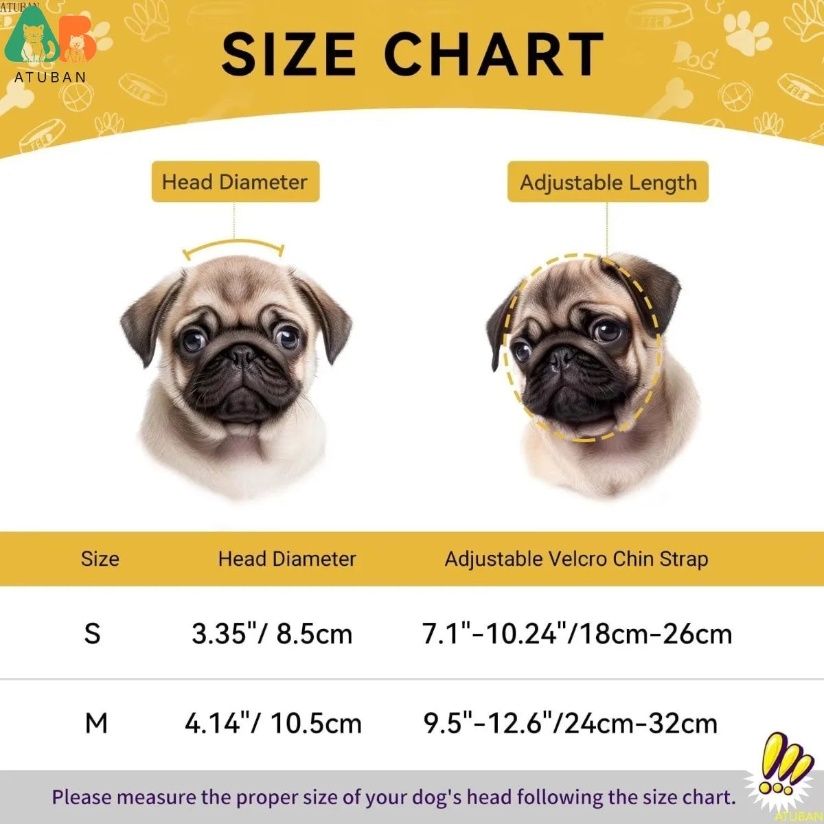 ATUBAN Hard Helmet Outdoor Protection Stylish Doggy Hat for Football Games Safety Pet Helmet with Ear Holes for Small Dog, Cats