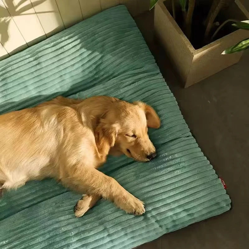 Corduroy Large And Pet Dog Bed Winter Warm Dog Sleeping Mat