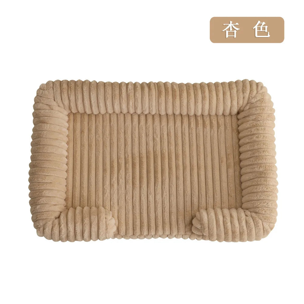 Winter Warm Large Dog Pet Bed Enclosed Cat Nest Soft Pet Mat Dog Pad Cat Bed
